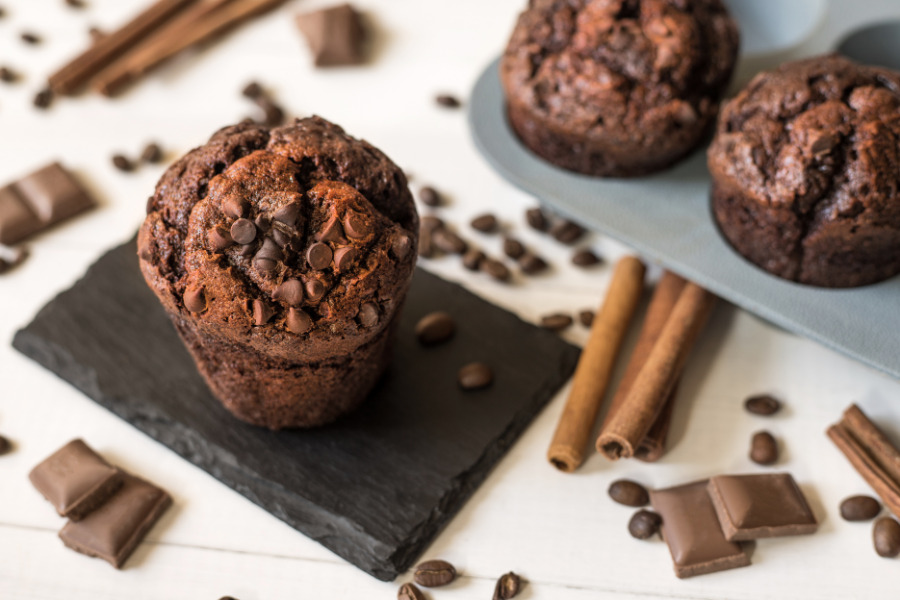 Rezept: Schokoladen-Proteinmuffins mit Master Whey Protein - Schokolade